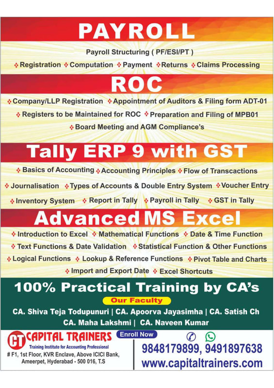 taxation training courses in hyderabad
