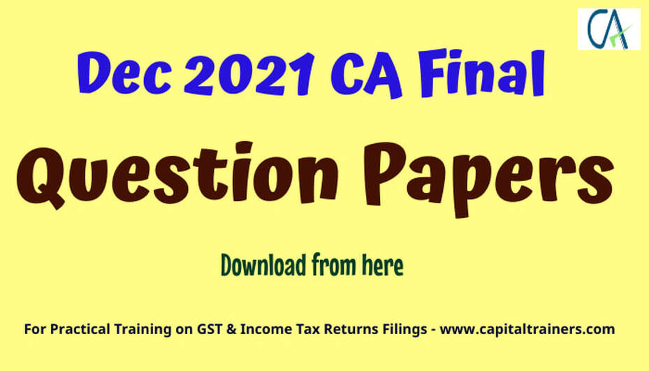 december 2021 ca final question papers