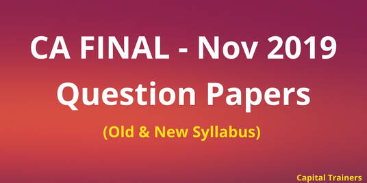nov 2019 ca final question papers