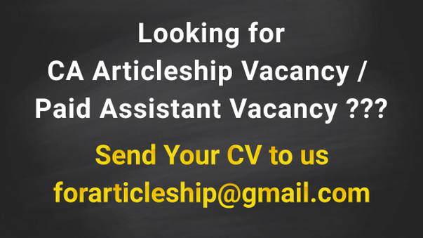CA Articleship Vacancies in Hyderabad 