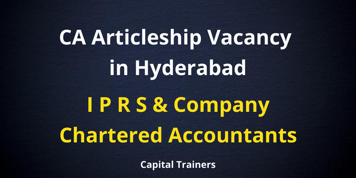 IPRS AND COMPANY CHARTERED ACCOUNTANTS HYDERABAD