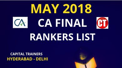ca final rankers list may 2018